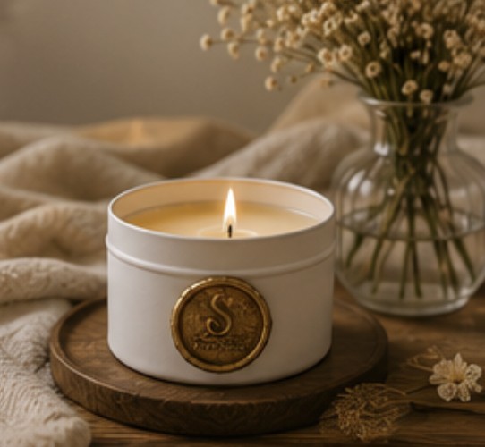 Pure Sense candle burning safely
